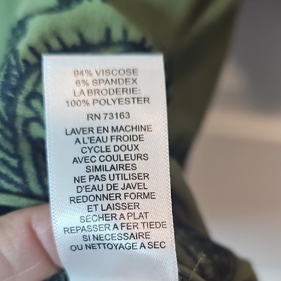 Cupio Olive Top with Black Embroidery - Picture 9 of 11